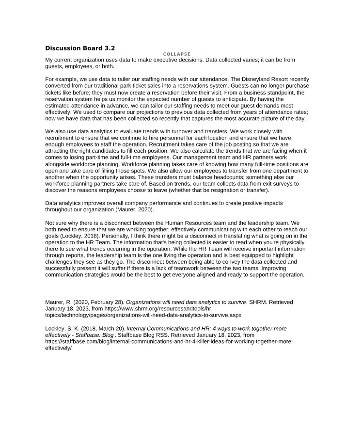 3.2 Discussion Board