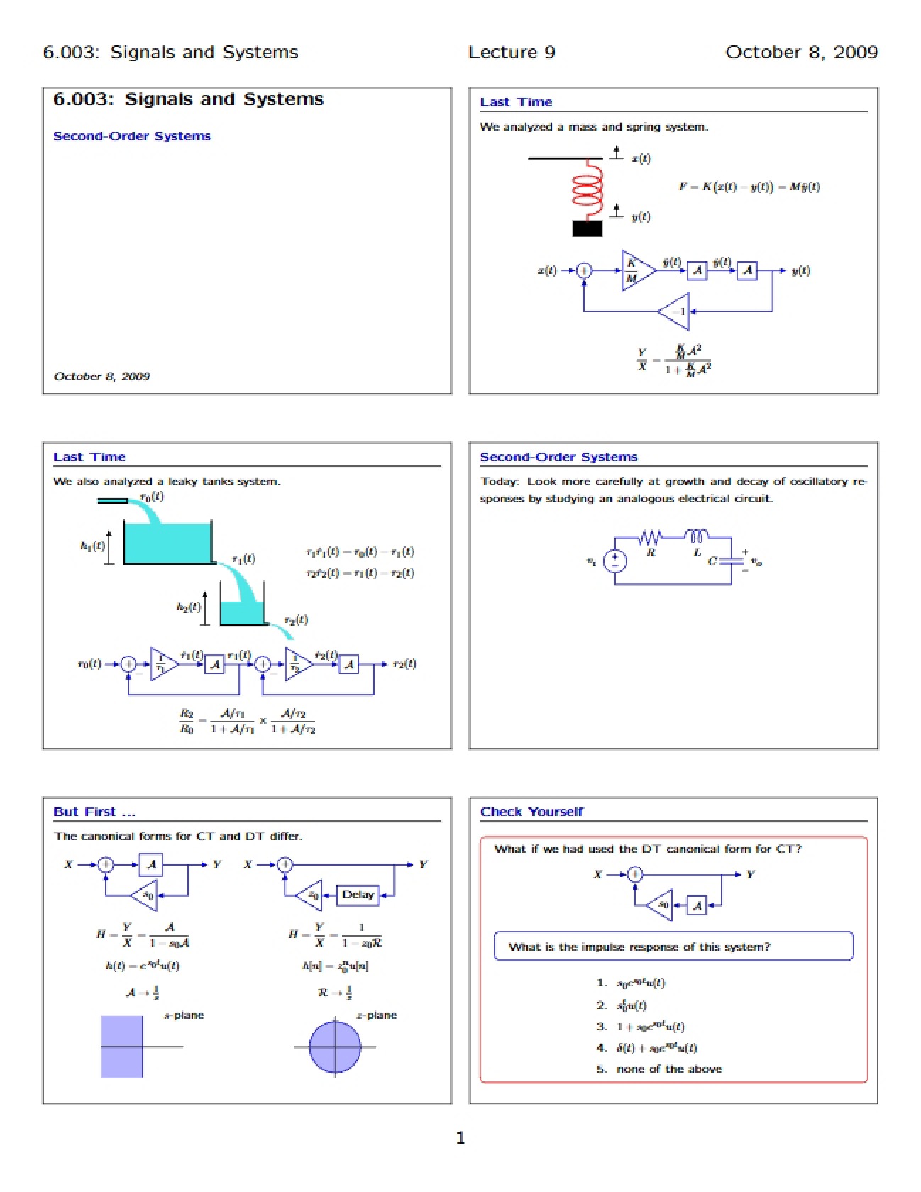 Systems of Second Order