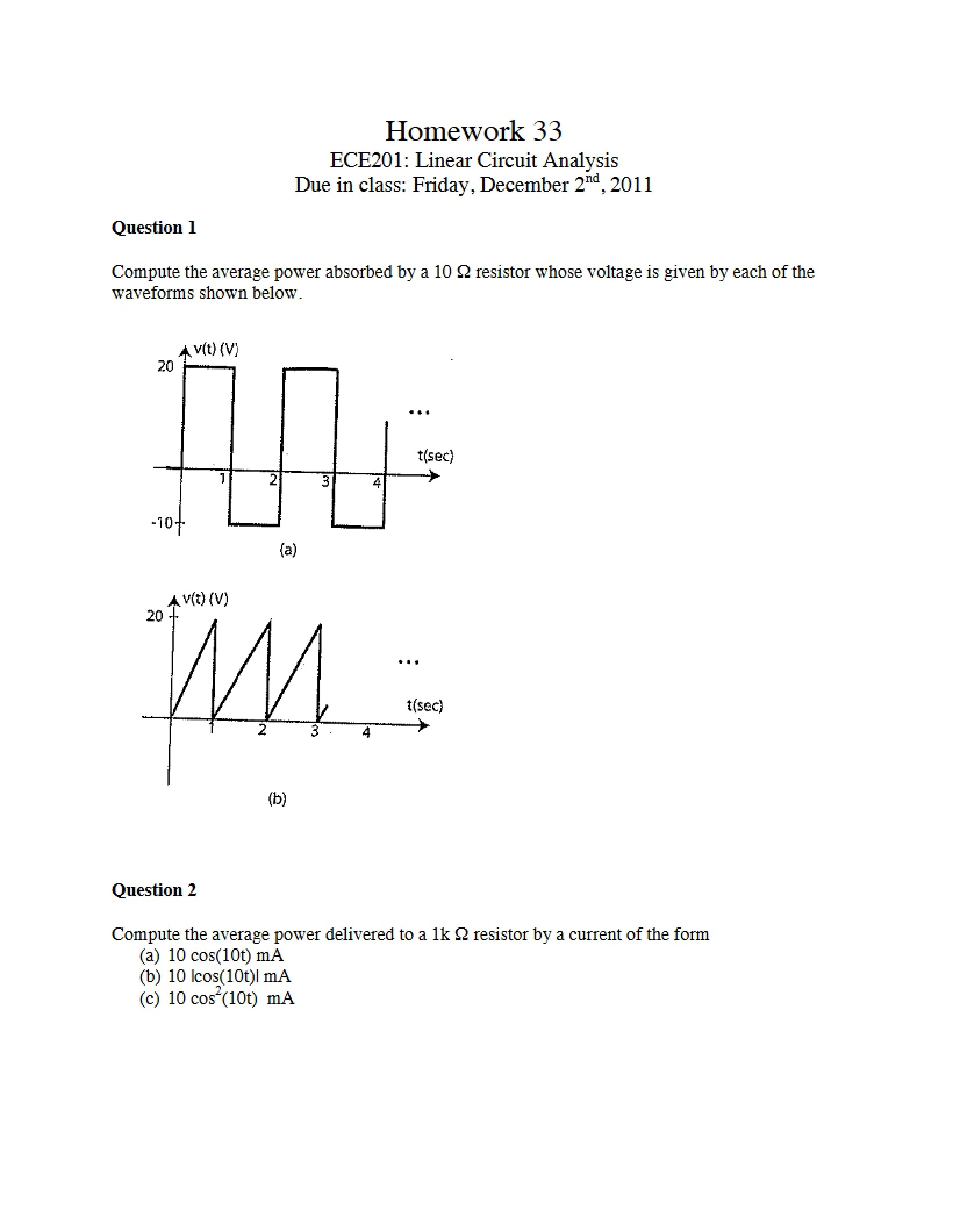 Homework Packet Thirty-Three