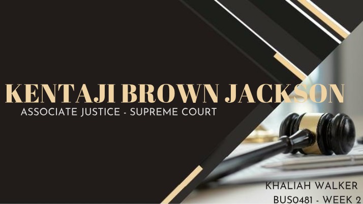 Biography of Kentaji Brown Jackson