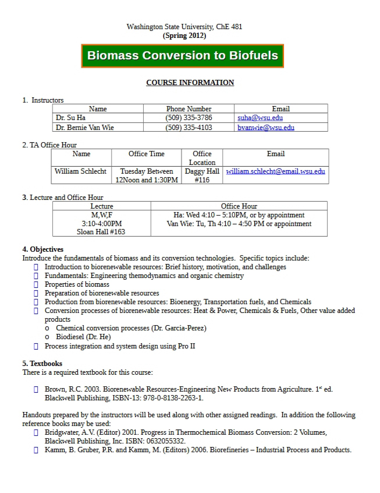 Course Plan
