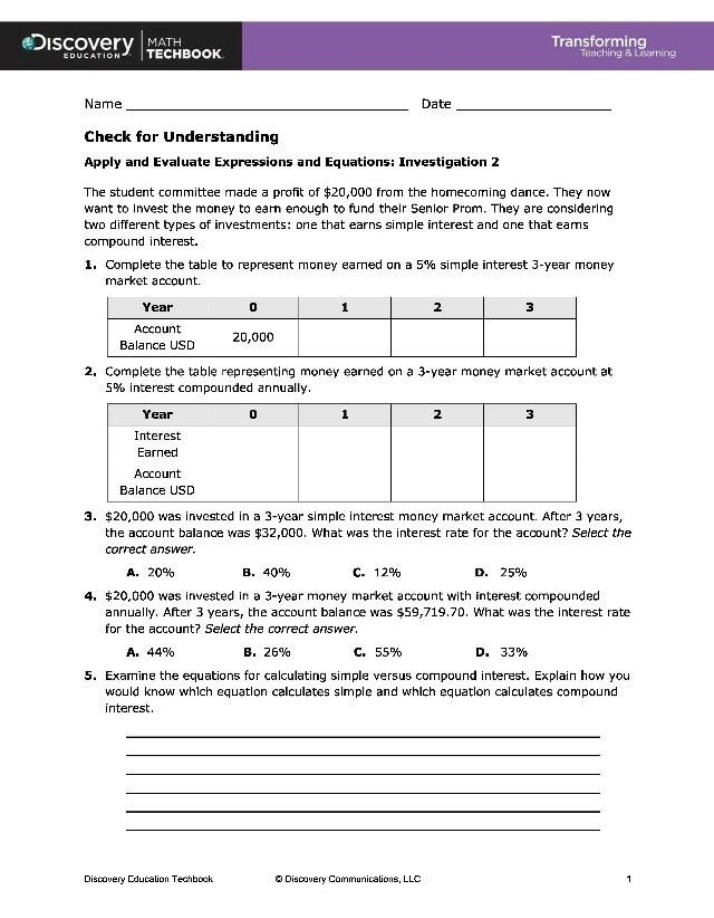 Problems in Simple and Compound Interest