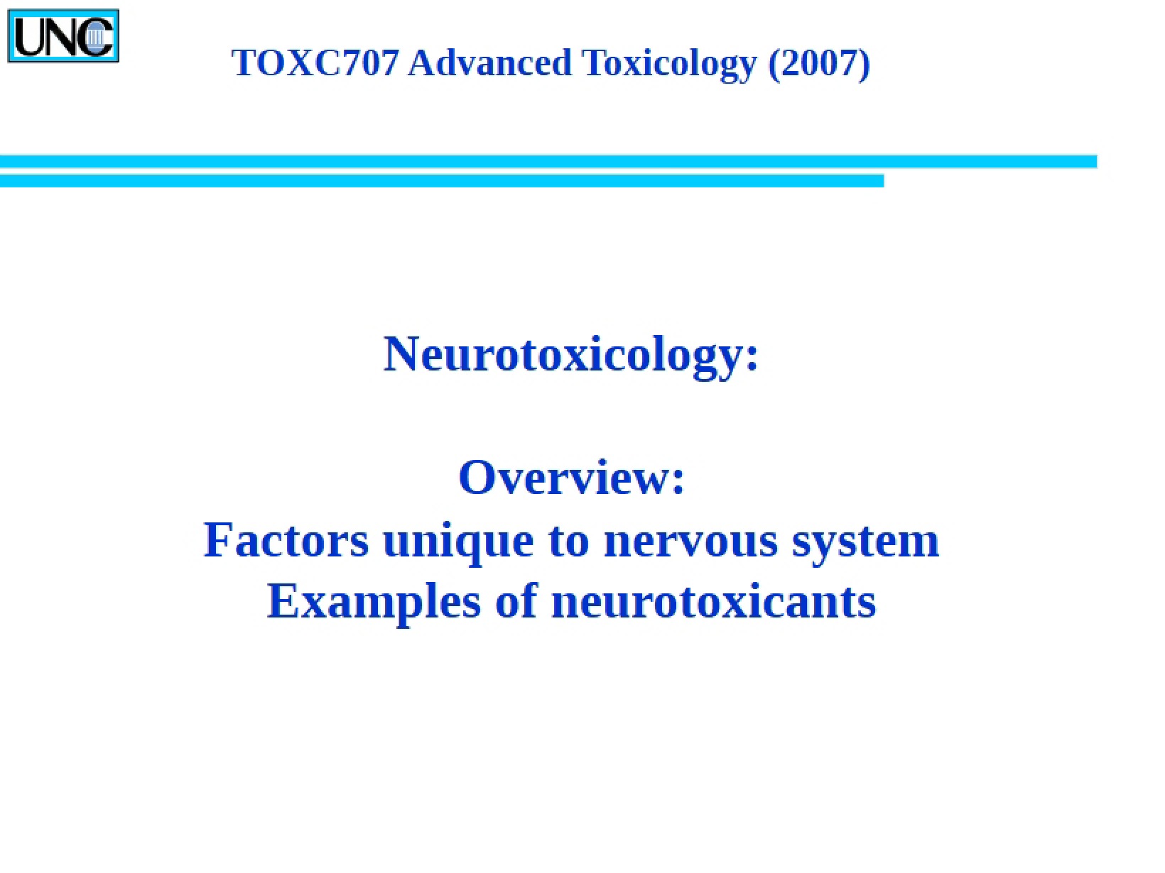 Advanced Toxicology Notes