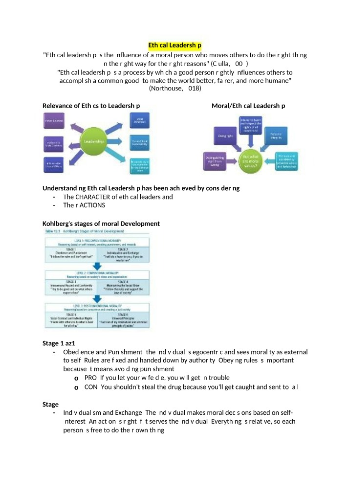 Week 10 - Ethical Leadership