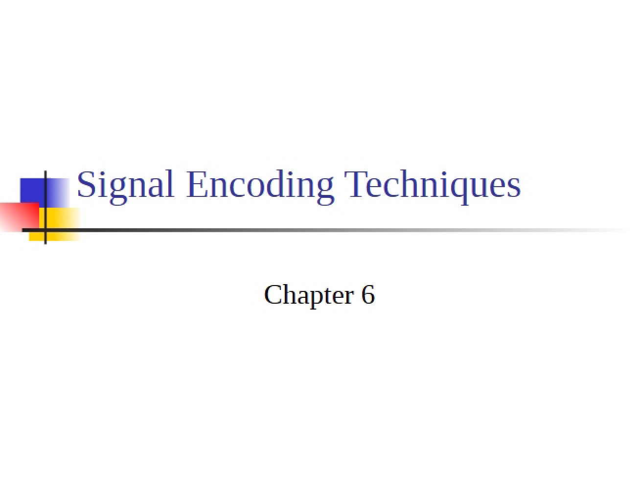 Techniques for Encoding Signals