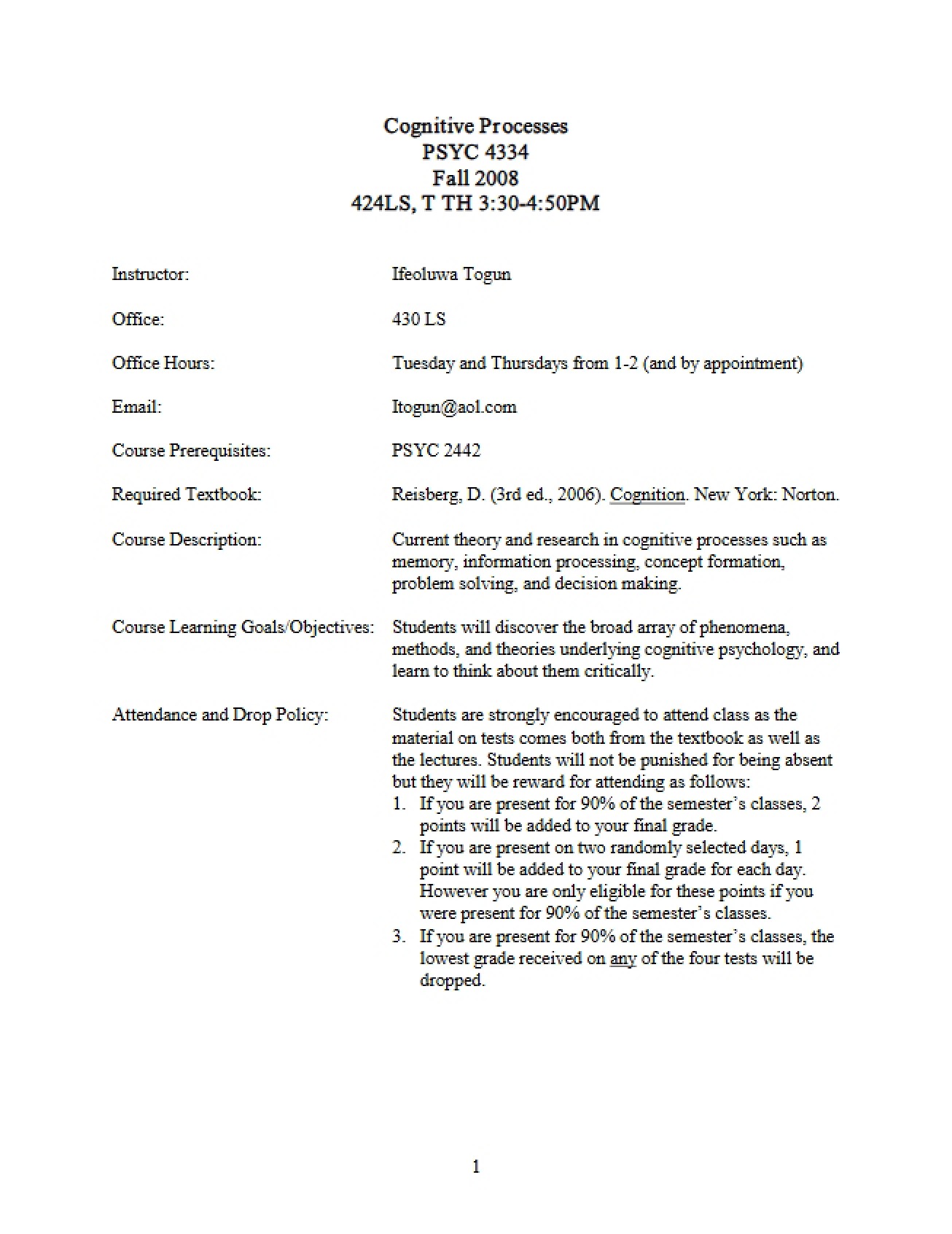 Academic Plan