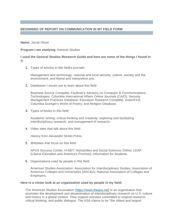 Communication Strategies and Tips for General Studies