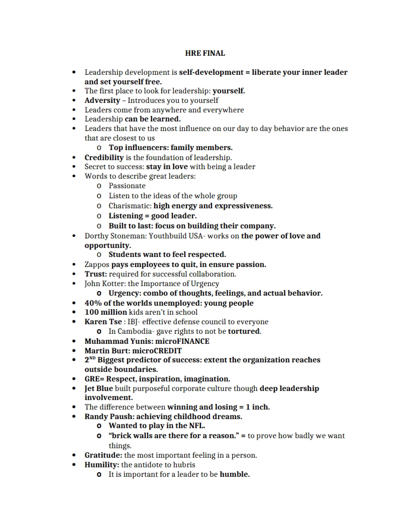 Final Exam (HRE 2723)