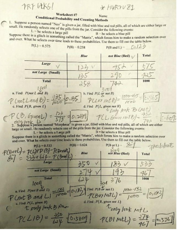 Worksheet 7 - MATH 110