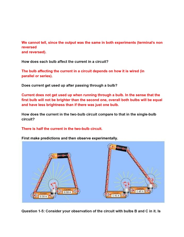 Bulb Circuit Impact - Current and Brightness