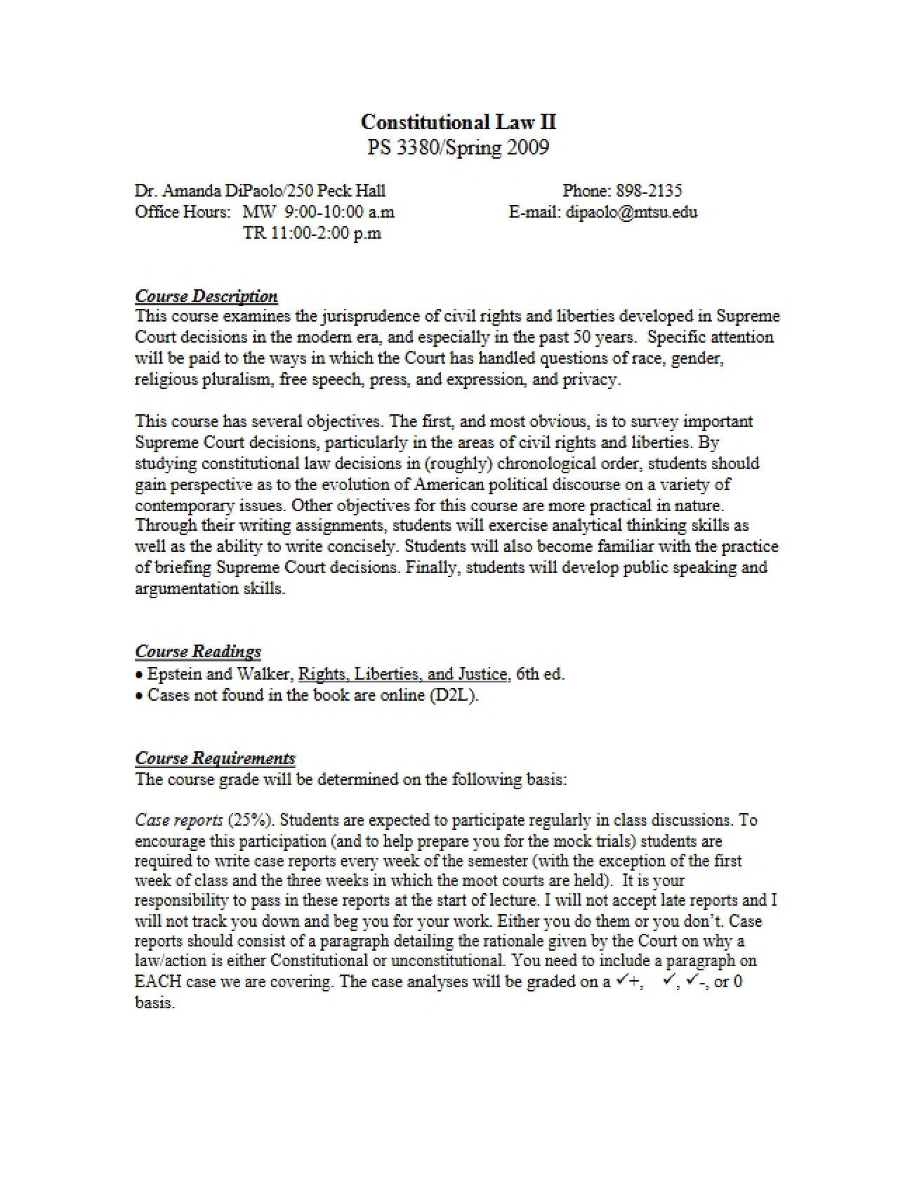 Constitutional Law Notes
