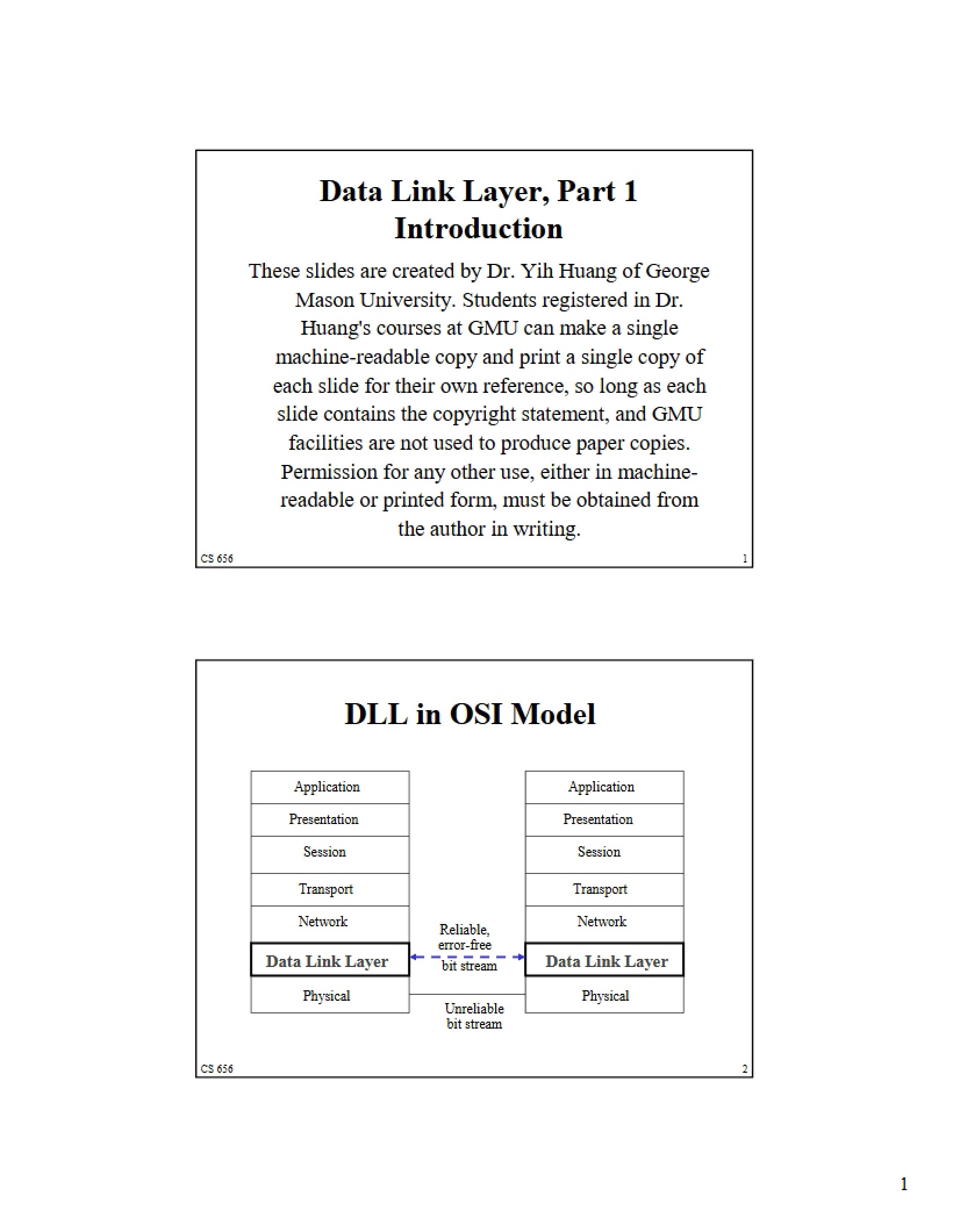 Intro to Data Link Layer Part 1