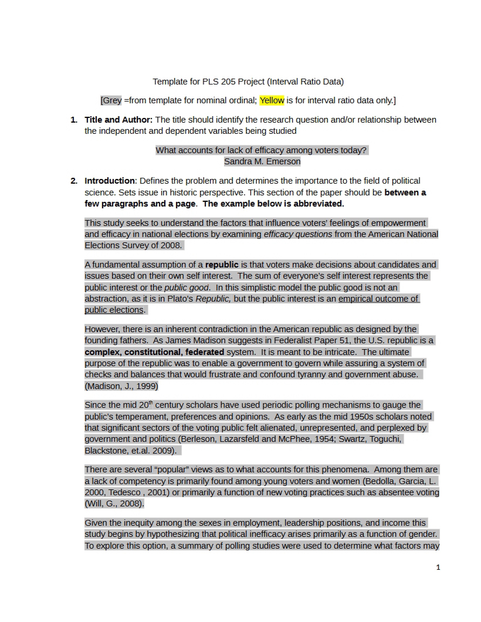 Research Methods Project Template
