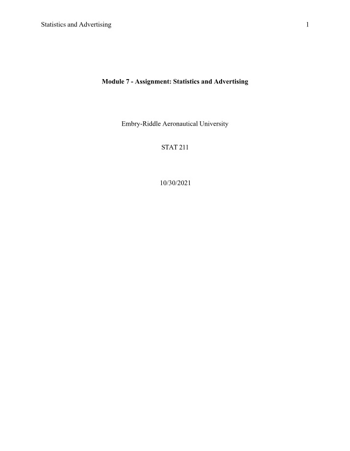 STAT 211 - Module 7