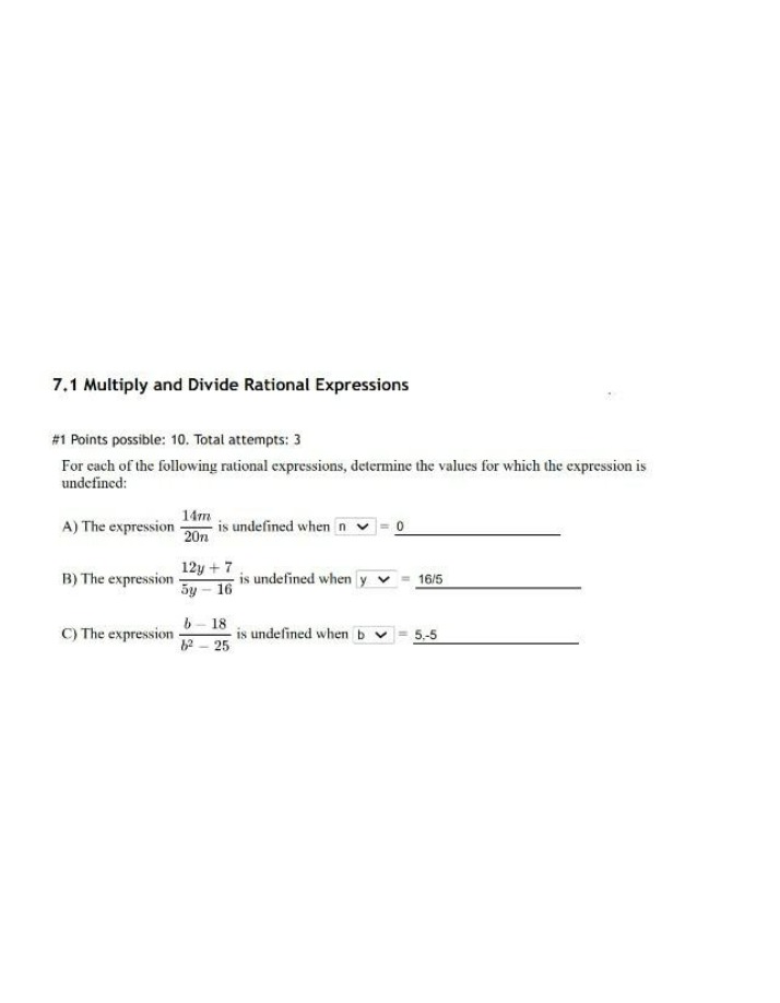 Multiplying and Dividing Rational Expressions
