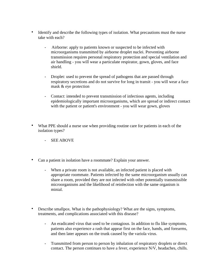Isolation Types and Precautions for Nurses