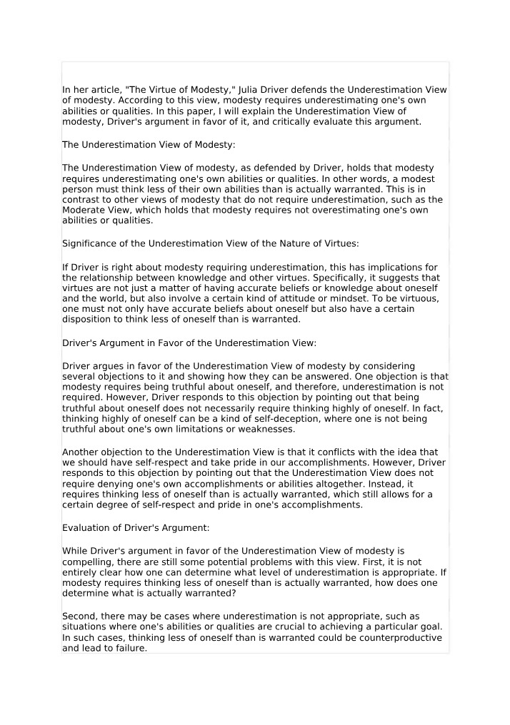 Philosophy Paper 4