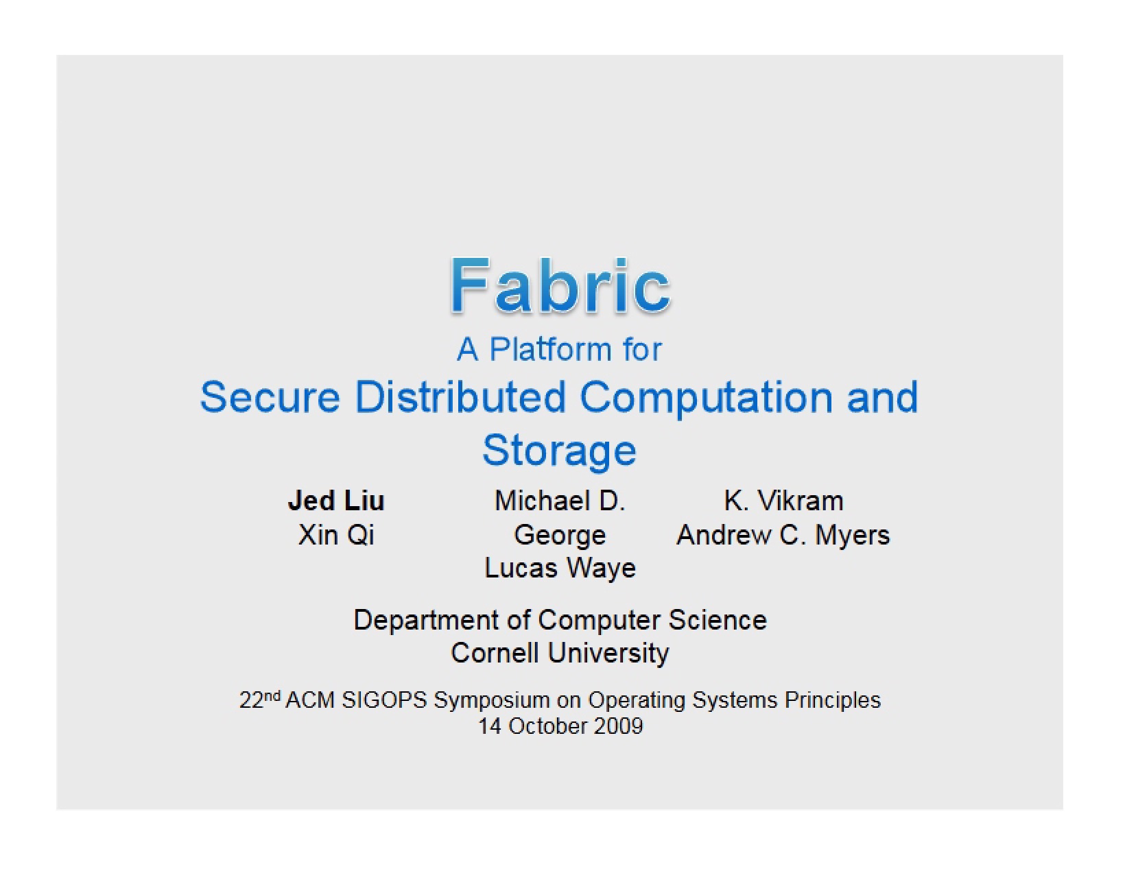 Fabric System
