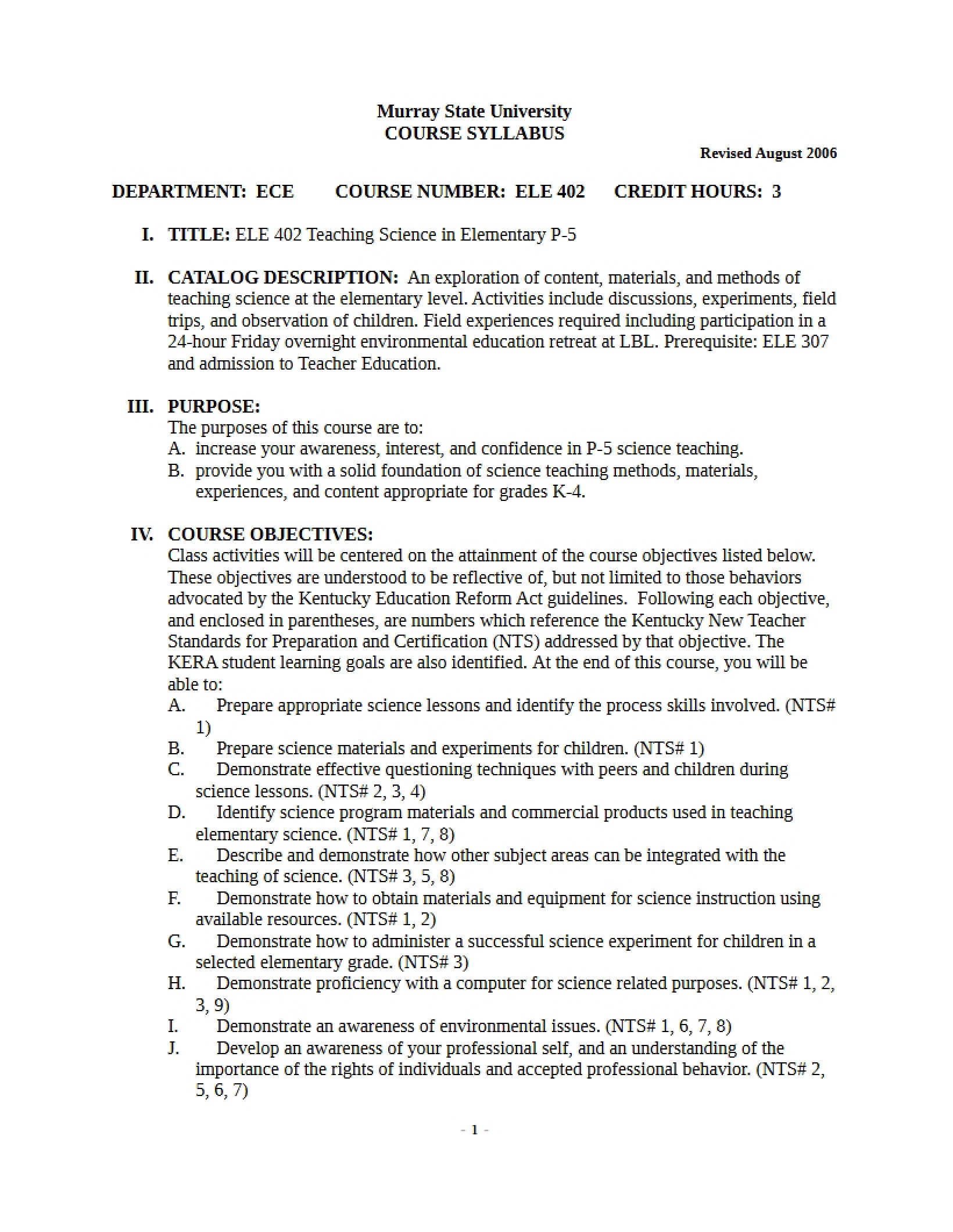 Syllabus