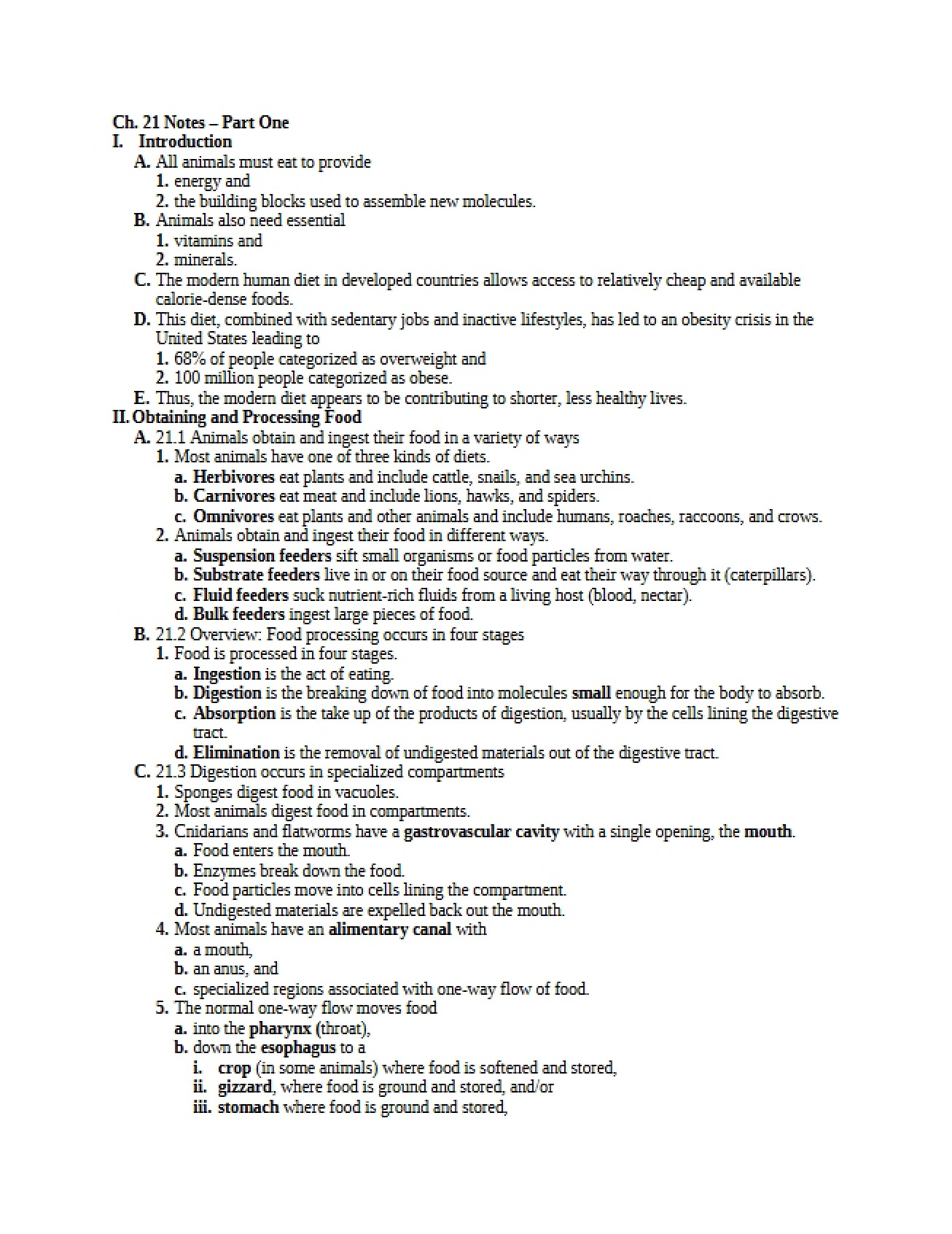 Twenty-First Chapter of General Biology