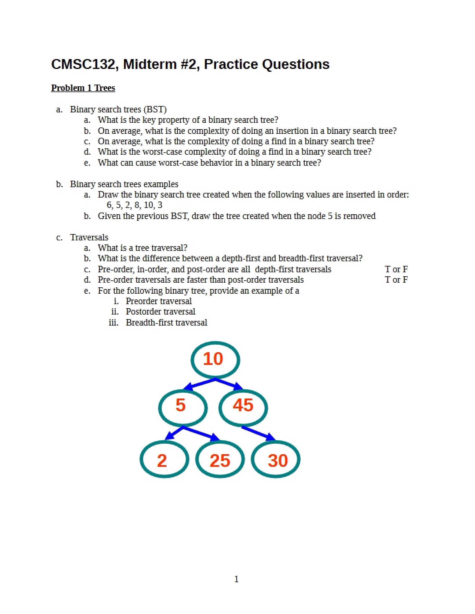Midterm 2 Practice Problems