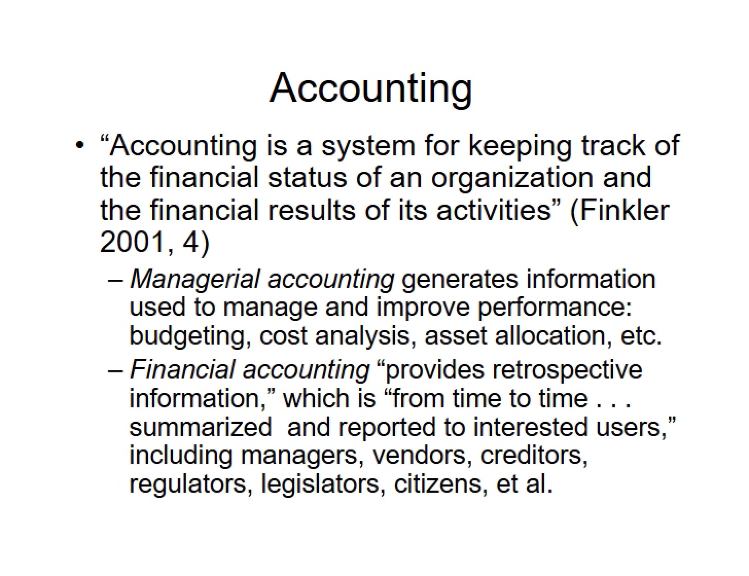 Accounting Principles