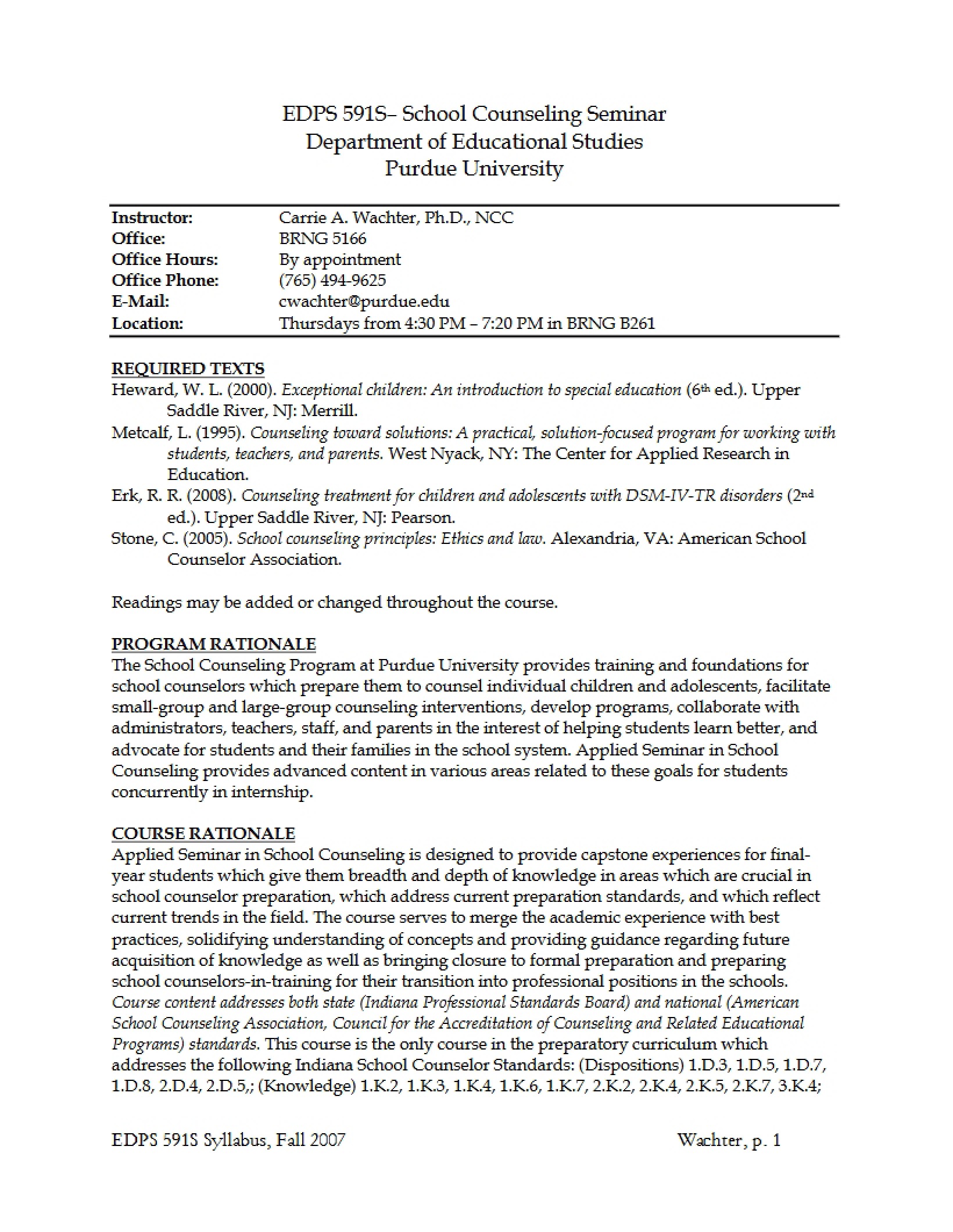 Syllabus