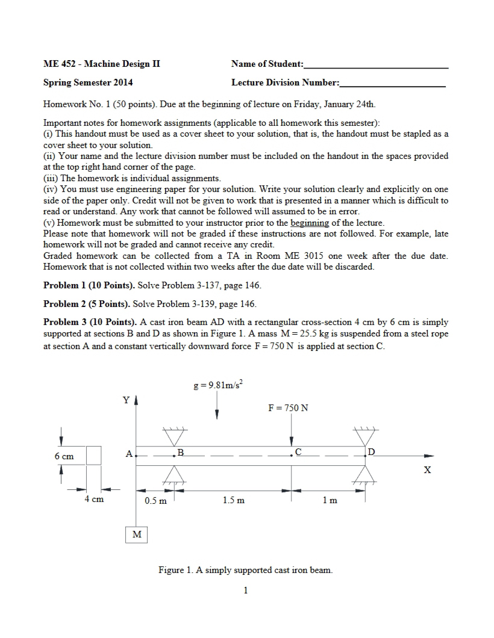 Solutions for Spring 2014 Homework 1R