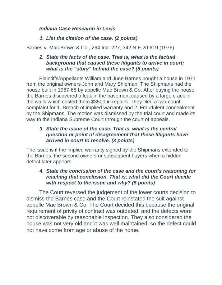 Assignment 1 of 3 for M05