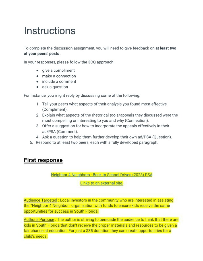 Peer Feedback Strategies