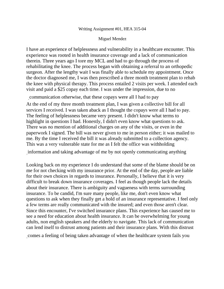 Navigating Health Insurance - Lessons Learned