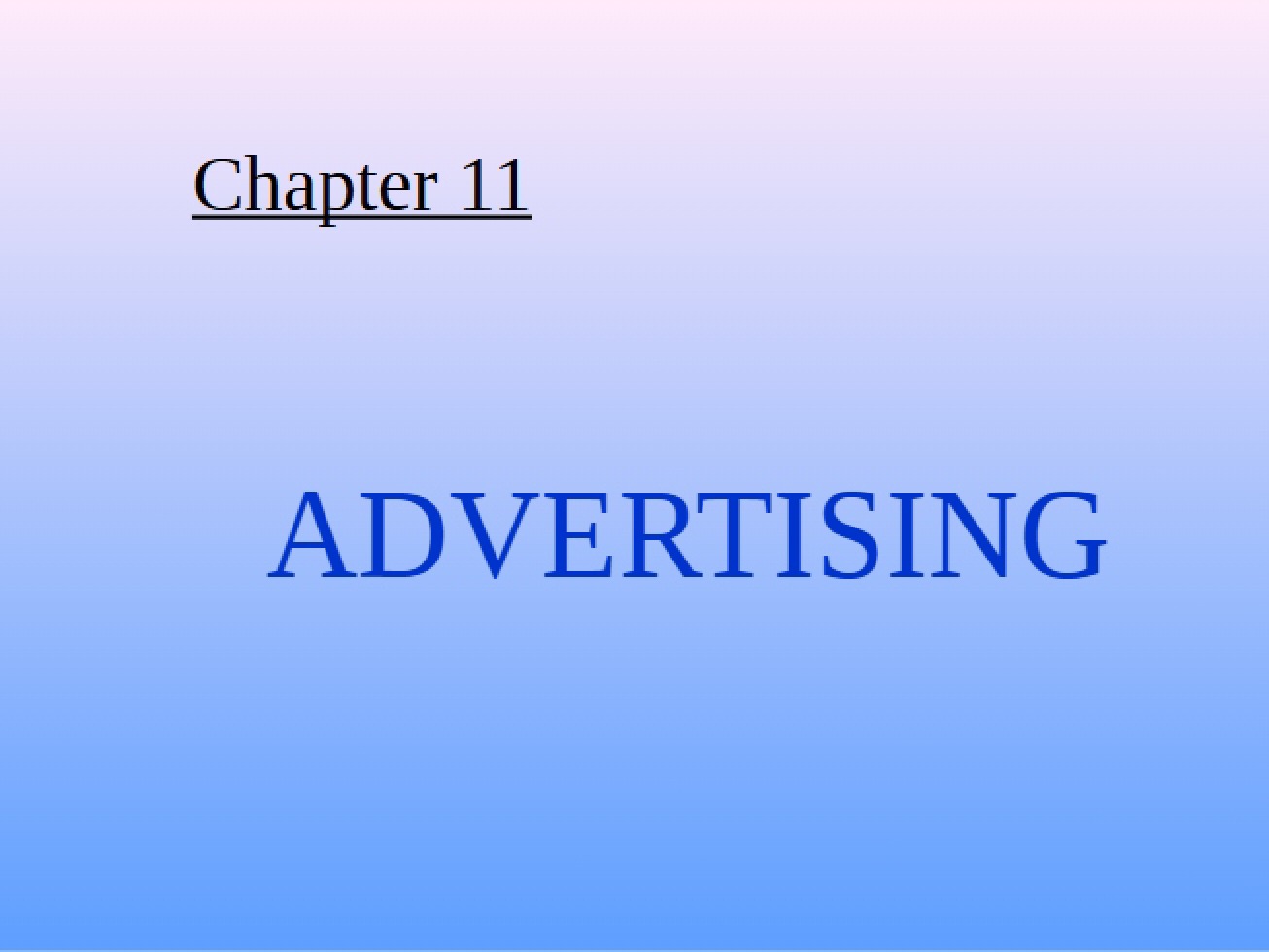 Principles of Advertising