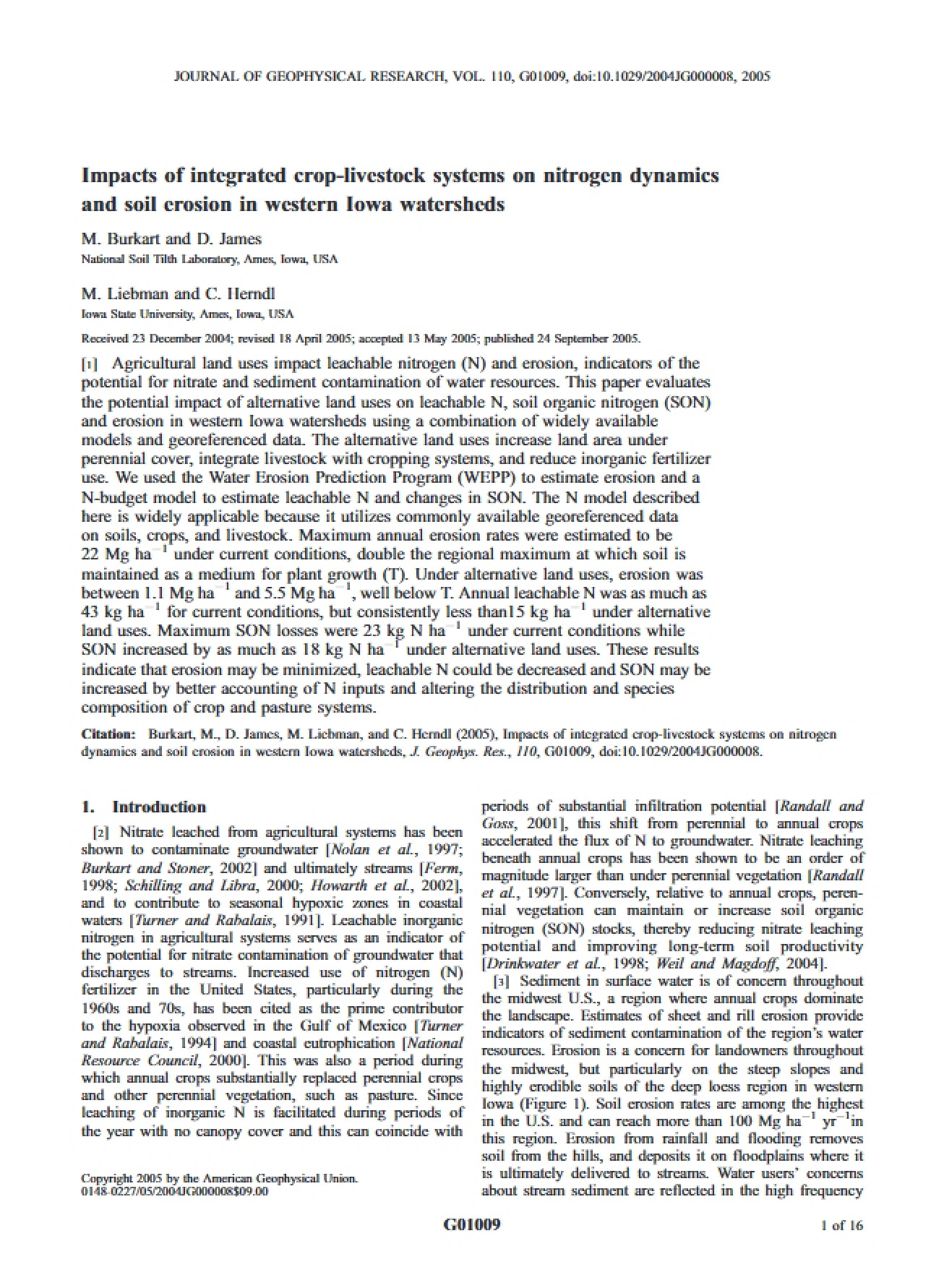Impacts of Integrated Systems of Crops and Livestock