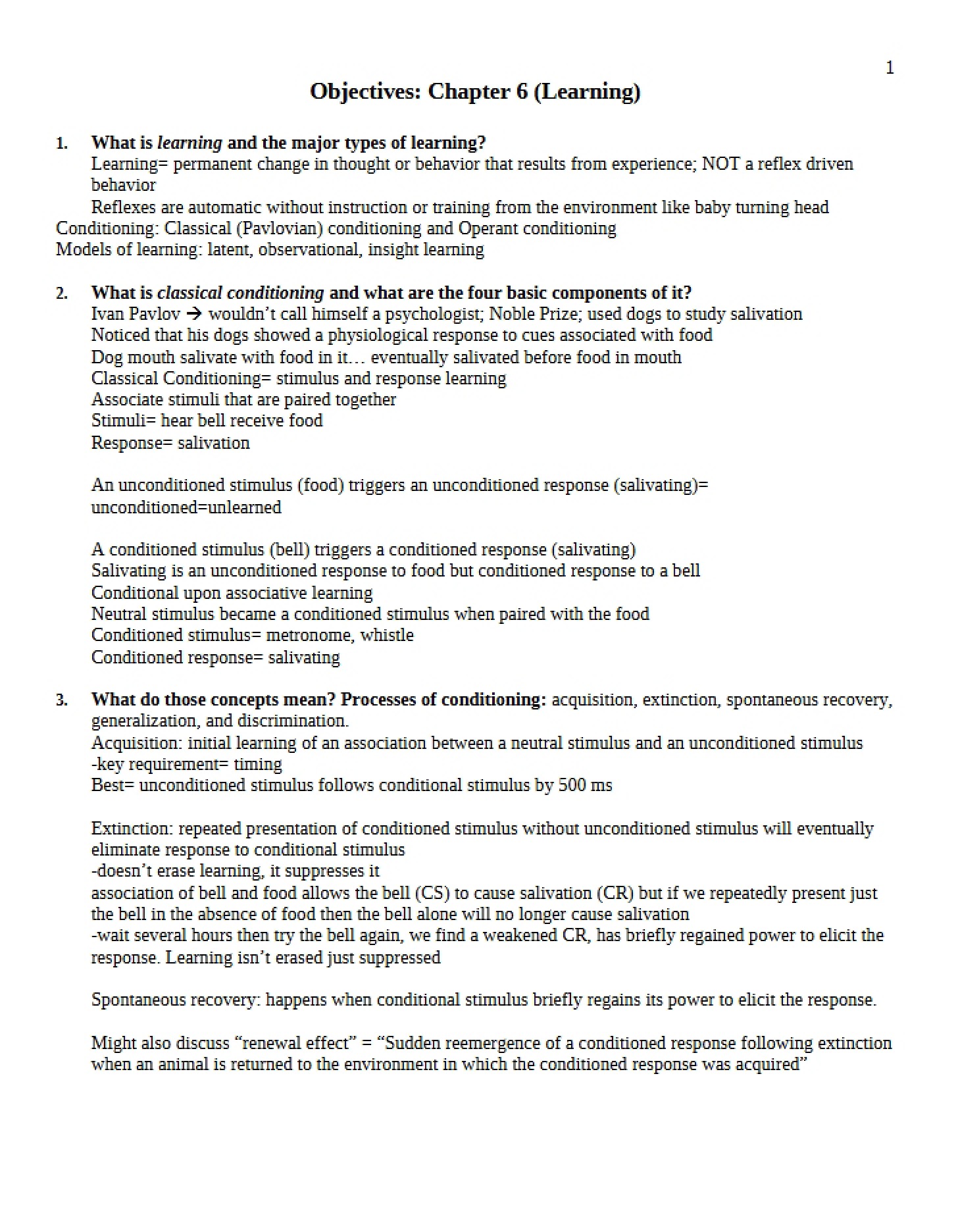 Learning Objectives