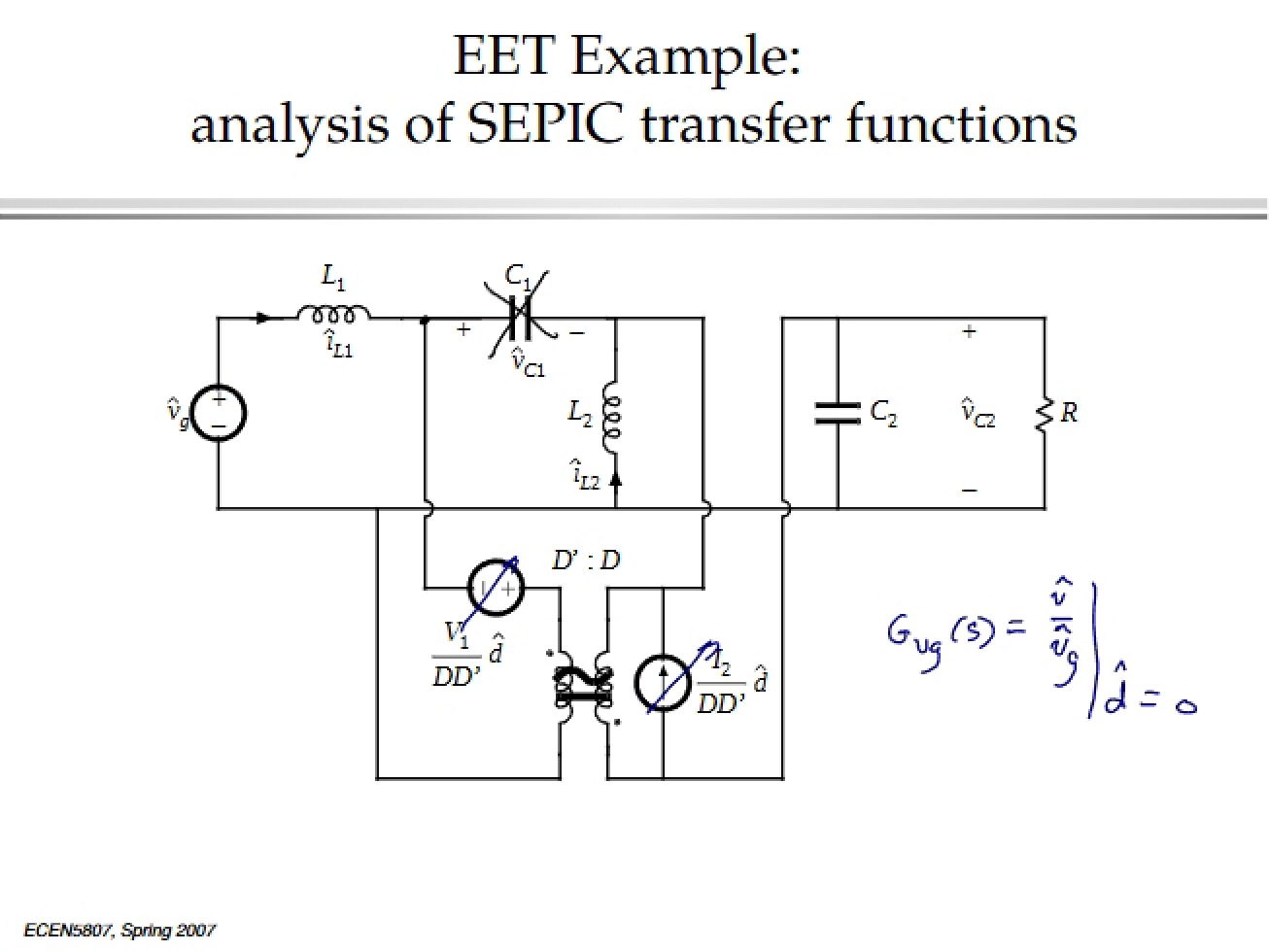 Analysis of SEPIC Converter Transfer Functions