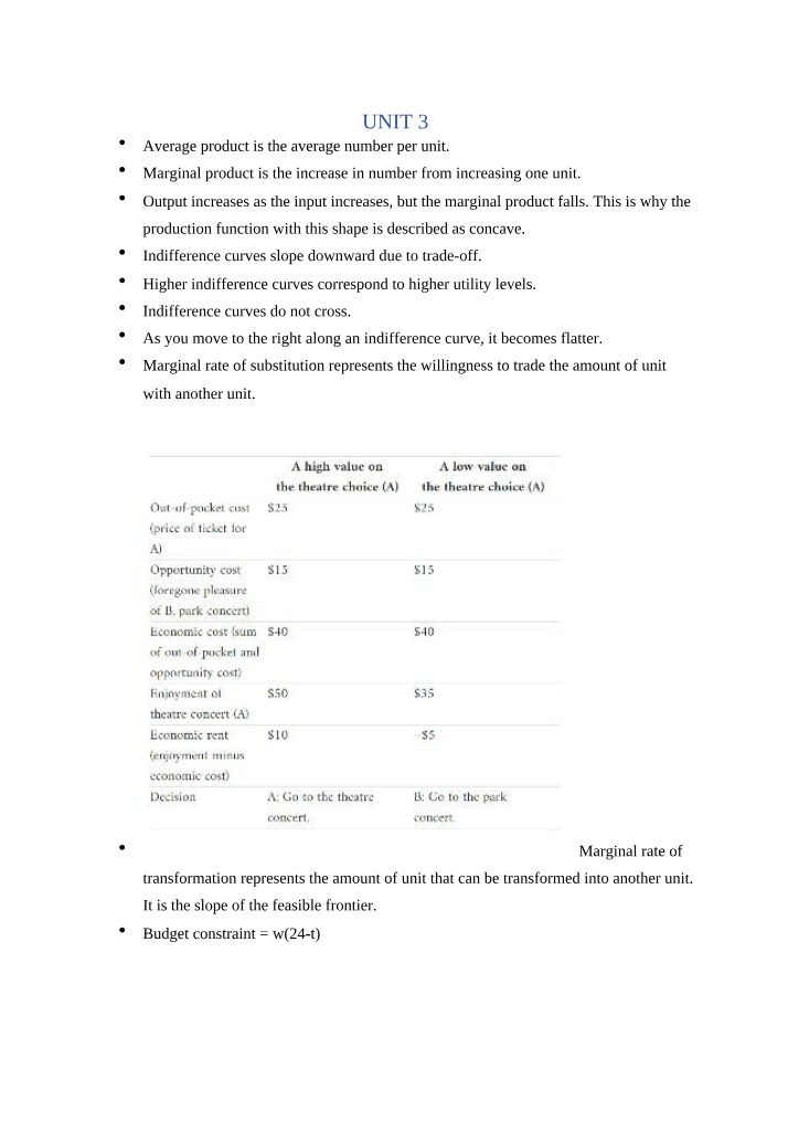 Review Points for the ECON Final