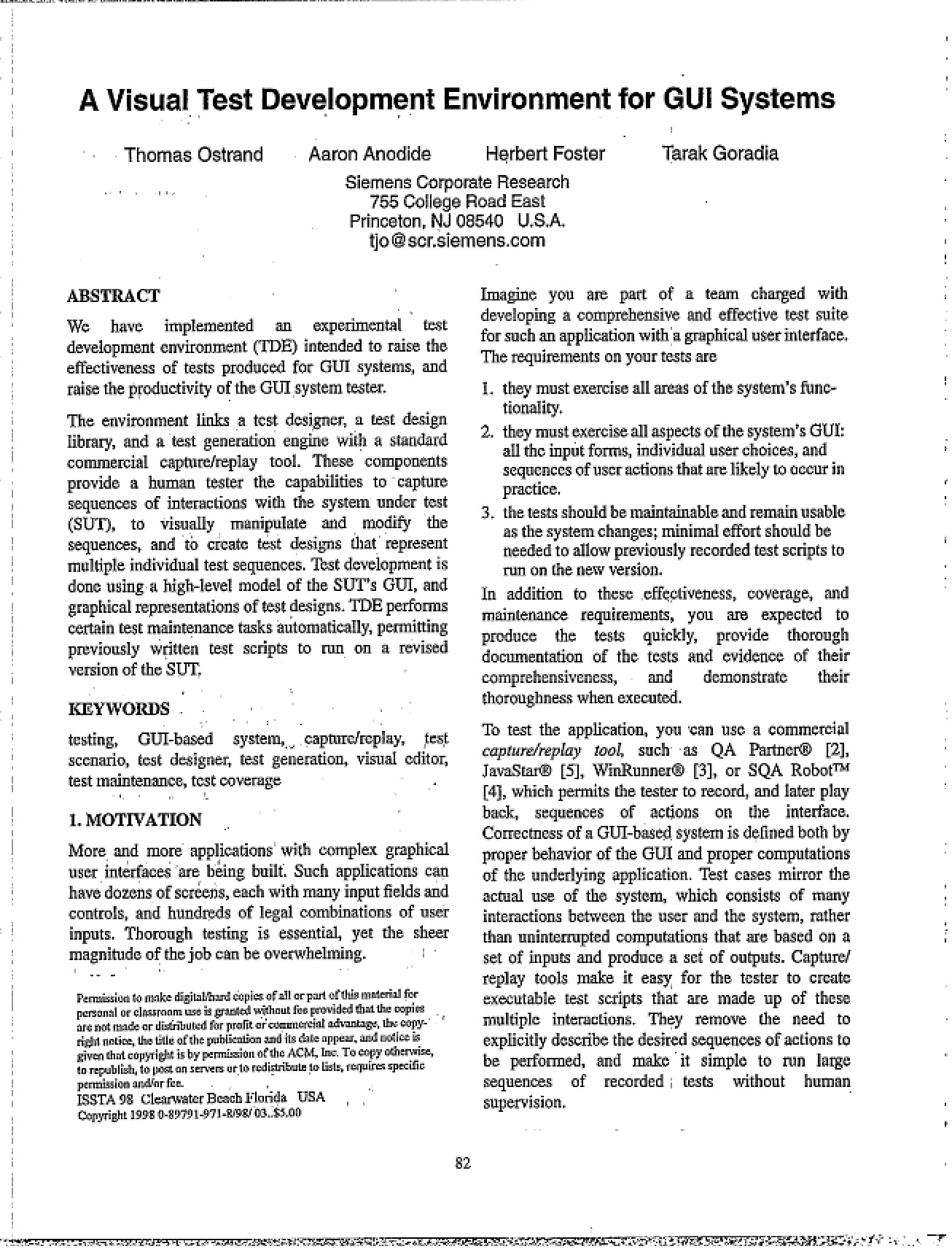 GbI Systems Visual Test Development Environment
