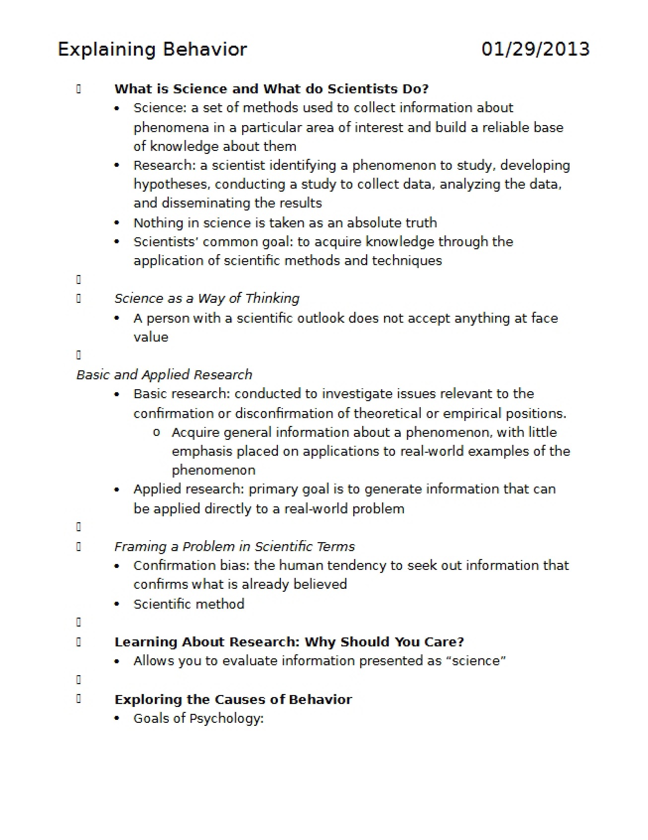 Book Notes Experimental Psych