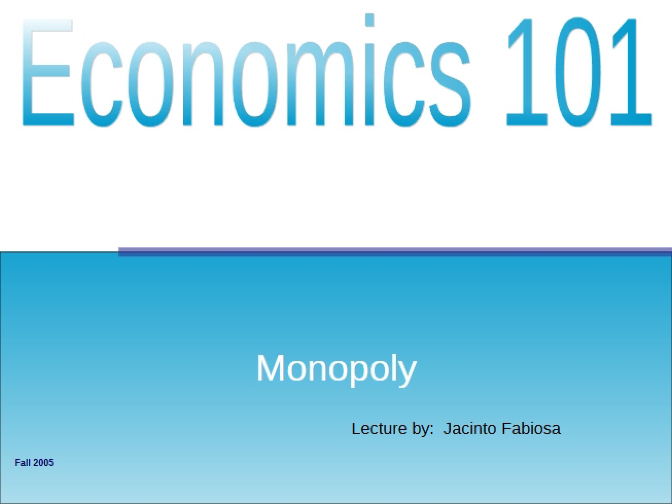Analysis of Monopoly Power