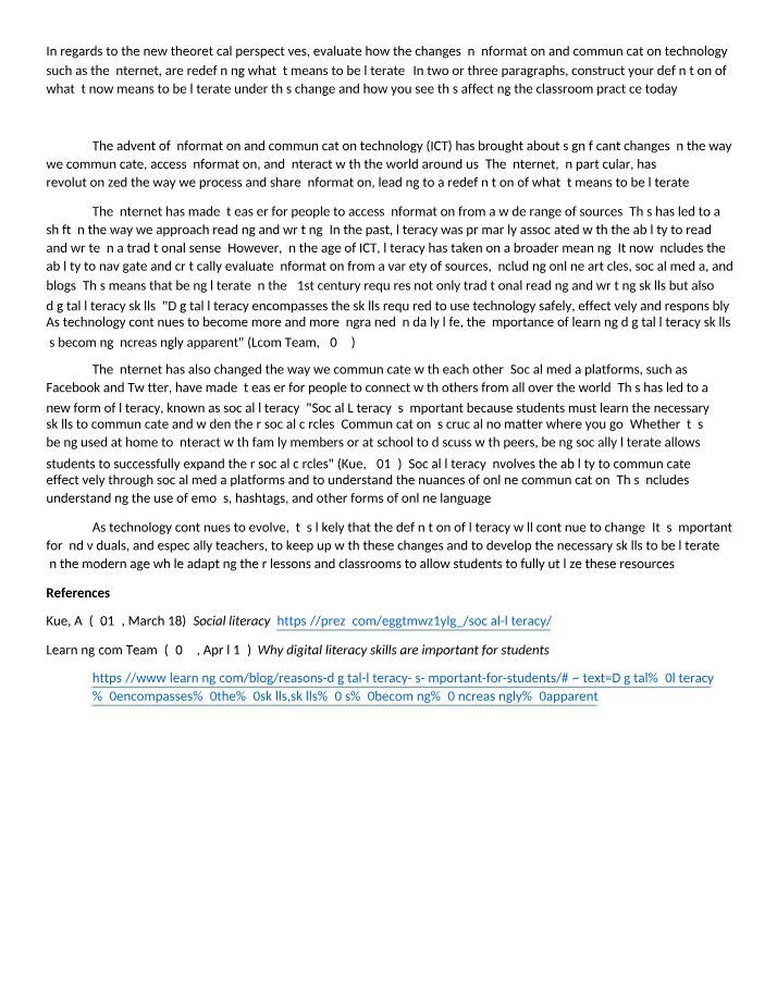 Discussion Paper for Week 2