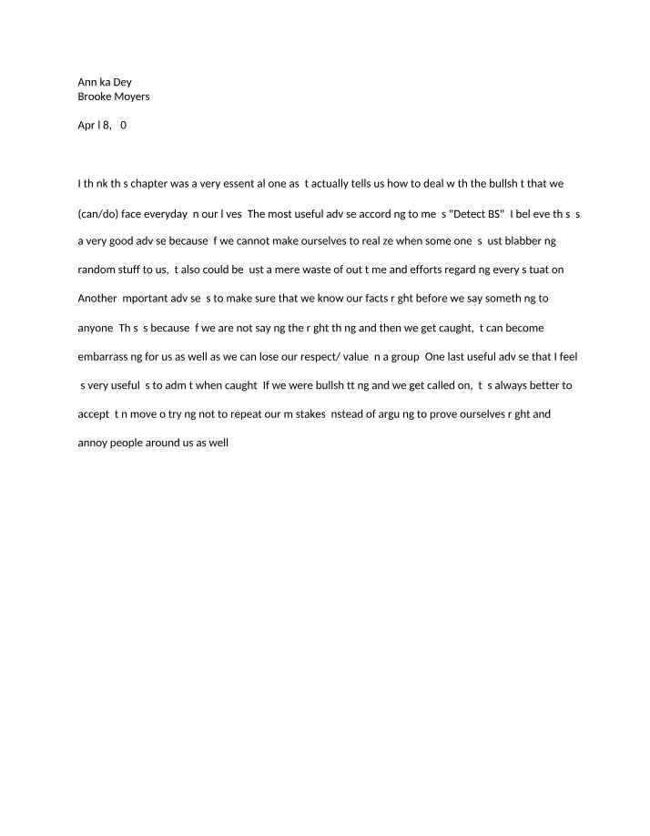 Advice on Dealing with Mistakes and Bullshit