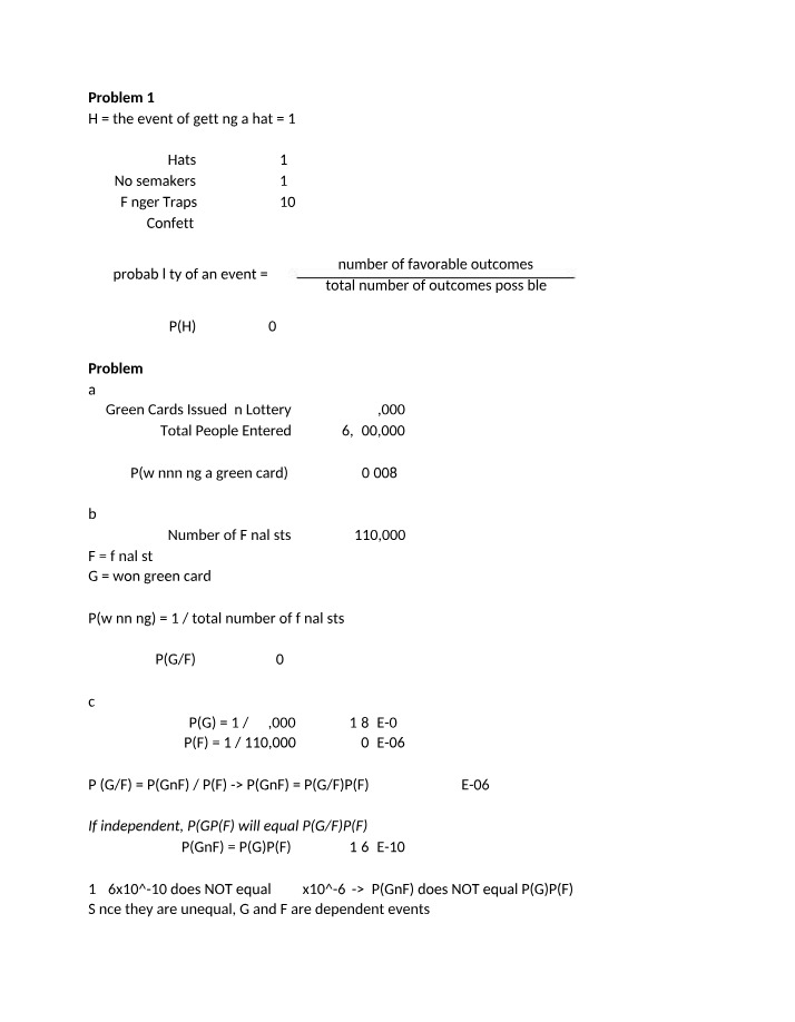 Probability Problems - Practice Exercises 2