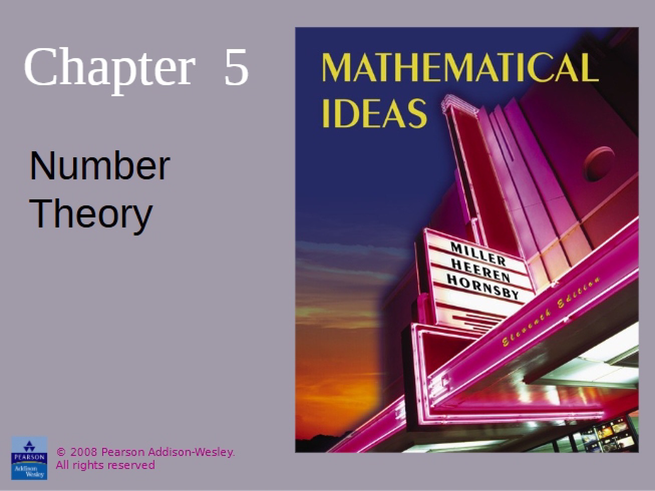 Concepts of Number Theory