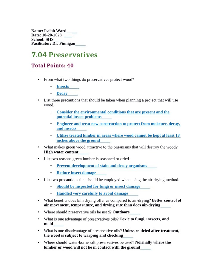 Wood Protection - Preservatives, Treatment, and Precautions