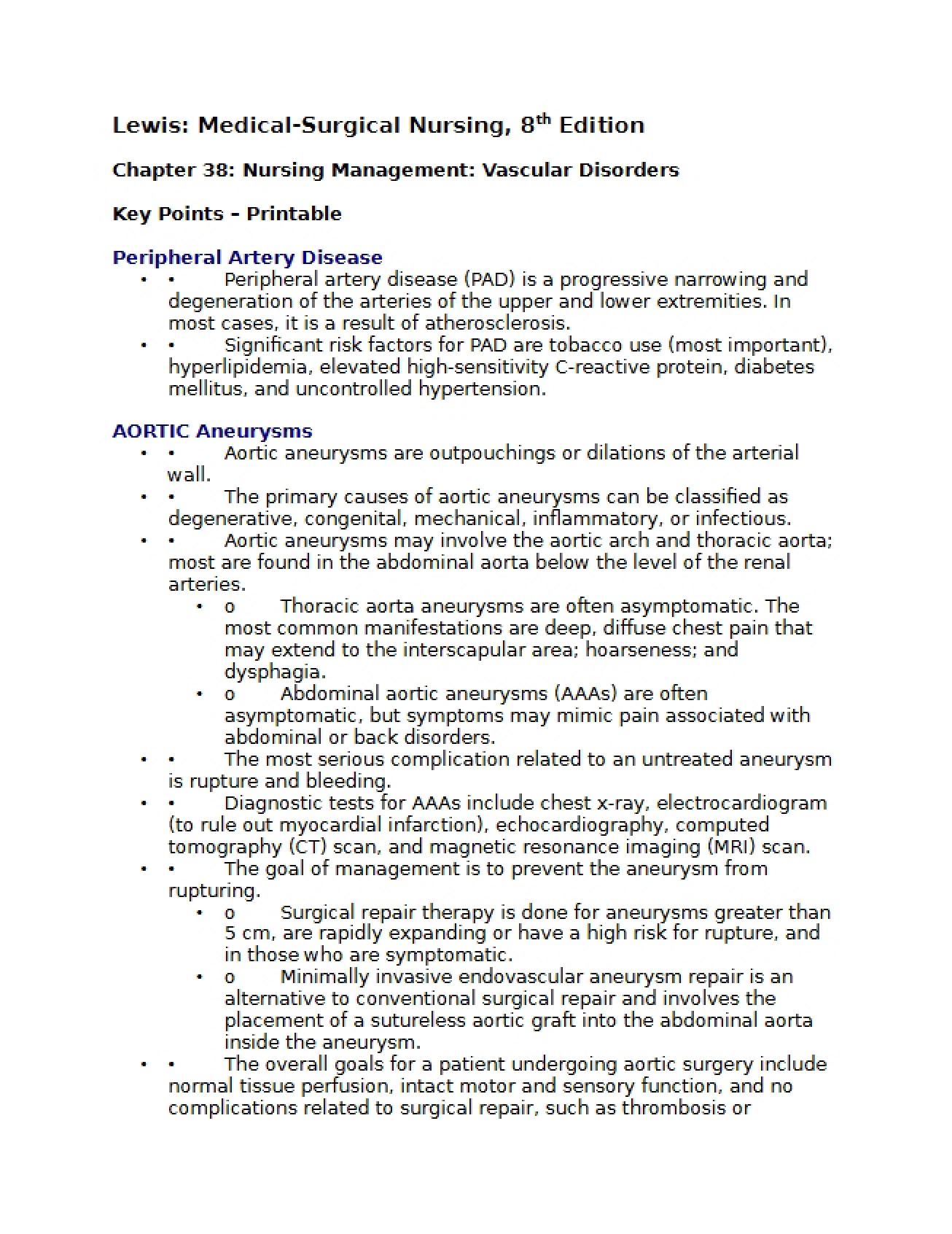 Vascular Disorder Mgmt Ch 38