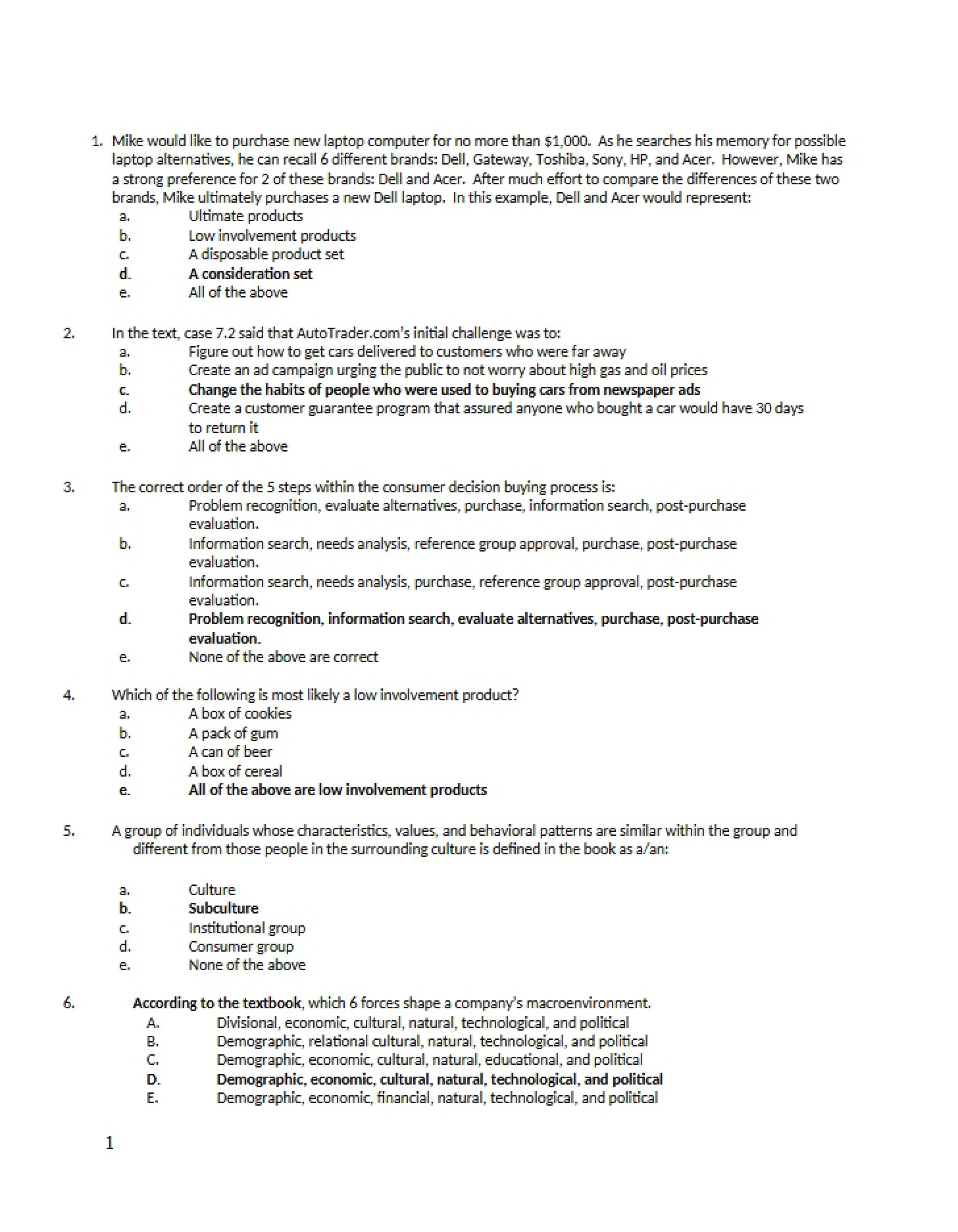 Test Preparation Guide