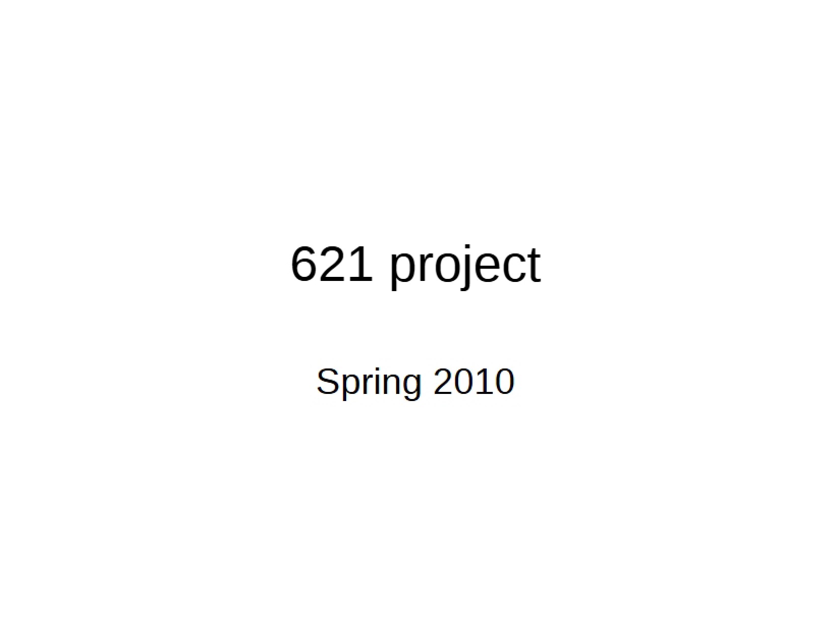 Project Work
