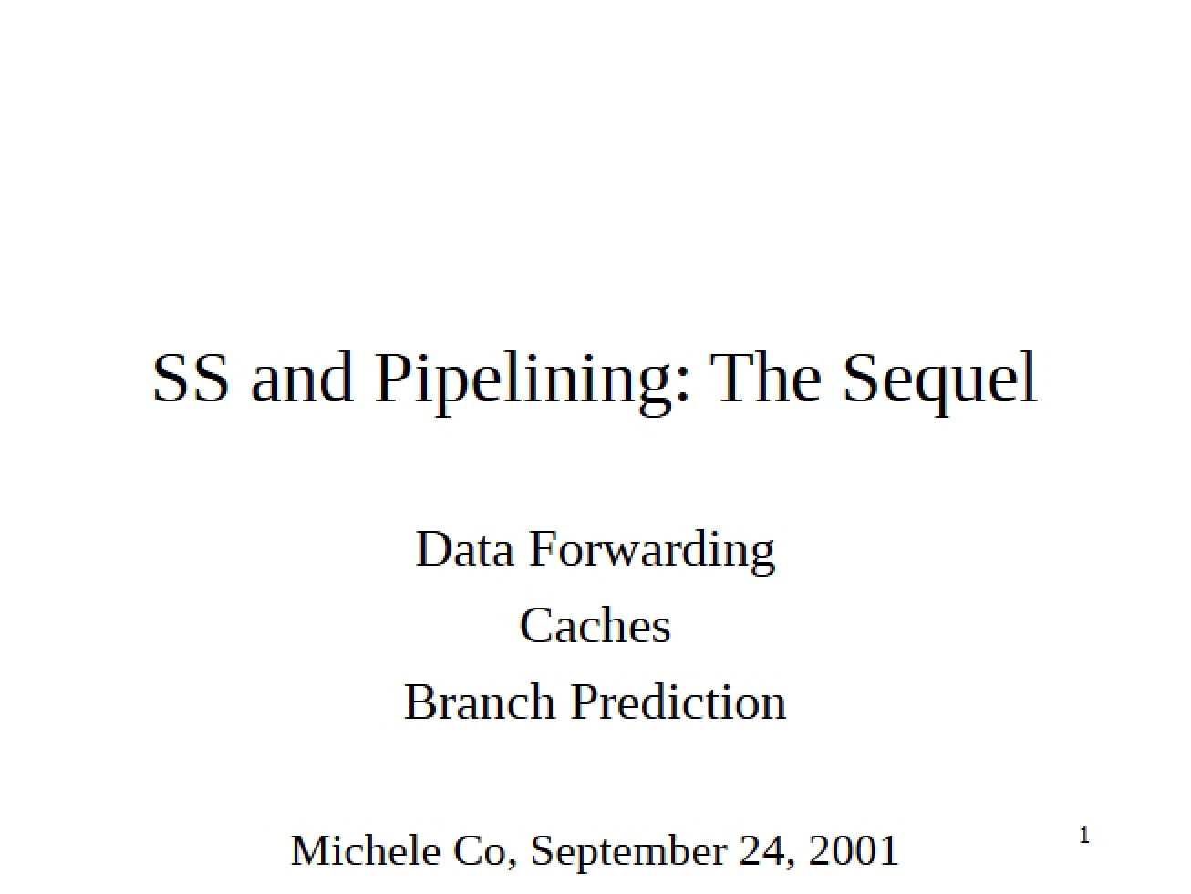 Pipelining and Superscalar