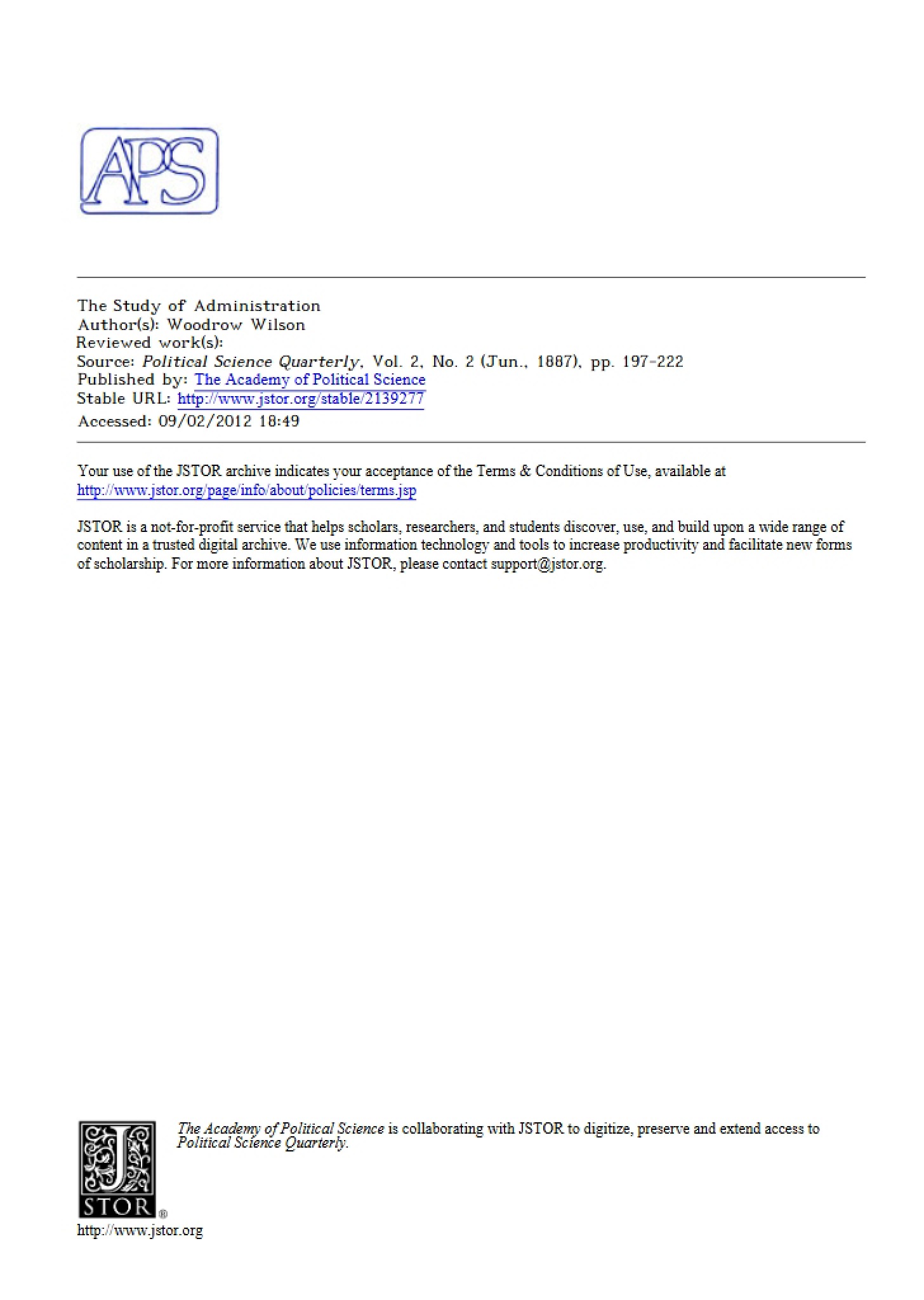 Quarterly Journal of Political Science