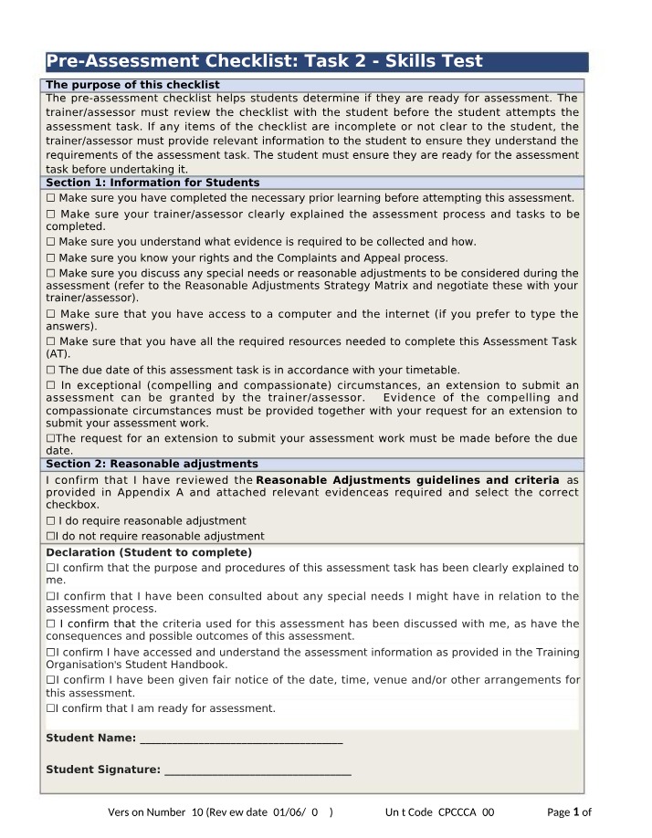 CPCCCA3004 - Practical Assessment